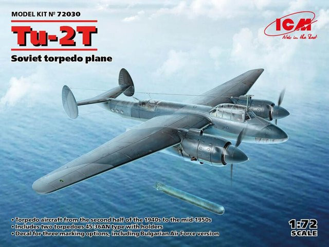 ICM Tu-2T, Soviet torpedo plane, Modellfahrzeug, 1:72 - Bild 1