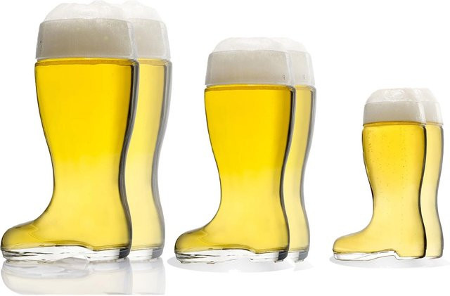 Stölzle Lausitz Biergläser Stiefel 6er Set transparent - Bild 1