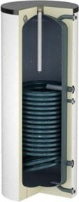 Flamco Hochleistungsspeicher Duo HLS 500 l, weiß, mit Isolierung, stehend - Bild 1