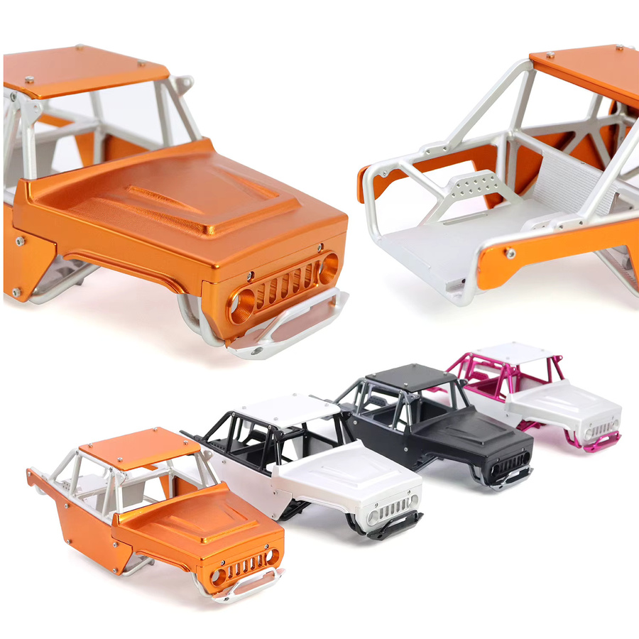 Axial Überrollkäfig Karosserie Rahmen Chassis, 1:24, Metall, Schwarz - Bild 2