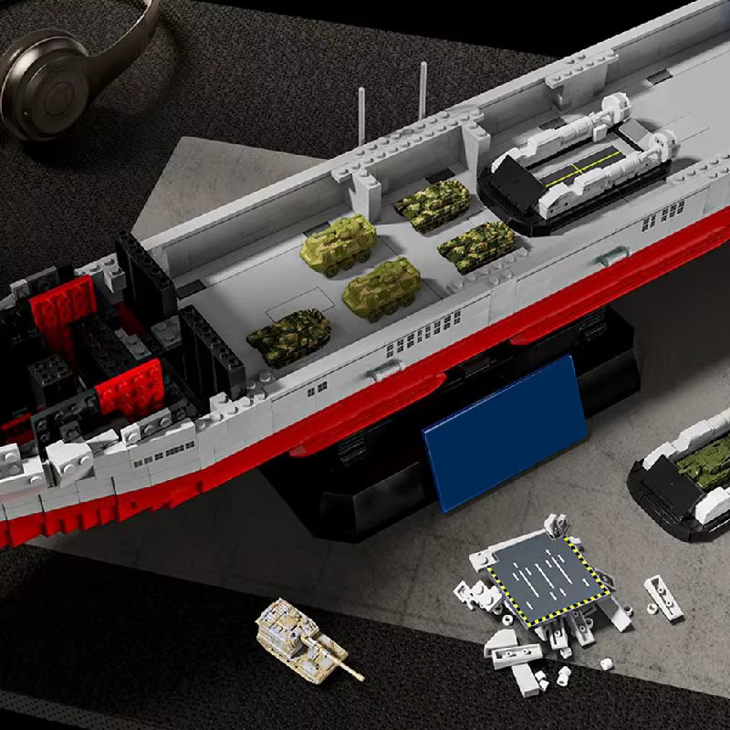 barweer Typ 076 Amphibisches Angriffsschiff, Technologie-Bausatz, 1:300 Maßstab, 4526 Teile - Bild 2
