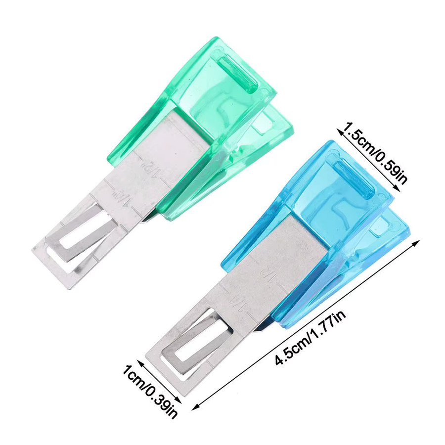 12-teiliges Set Nähclips aus Kunststoff in Multicolour für Quilten und Handarbeiten - Bild 1
