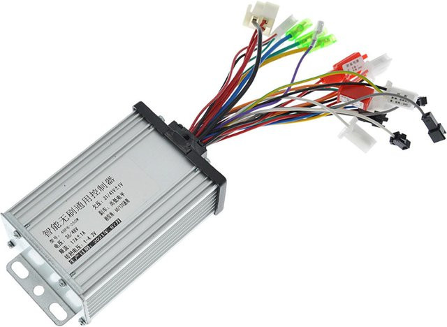 Universeller bürstenloser Controller für Elektrofahrräder und Elektroroller, 350W, 36-48V, Farbe: Weiß - Bild 1