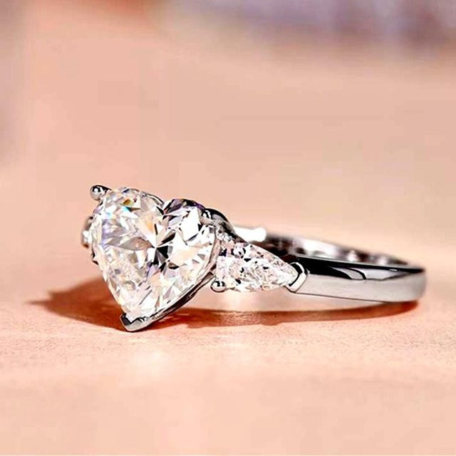 YIRAN Jewelry Ring, Herz, Zirkonia, Silber, Damen - Bild 1