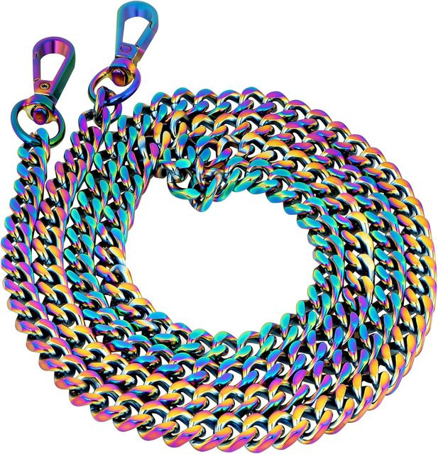 LEBATSION Geldbörsen-Kettenriemen, Metall, Regenbogen, Unisex - Bild 1