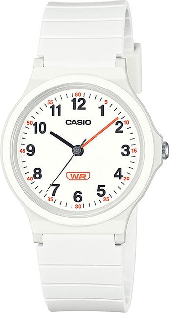 Casio Damenuhr, Analoguhr, Quarz, Kunststoff, Weiß, 32 mm, 1 ATM - Bild 1