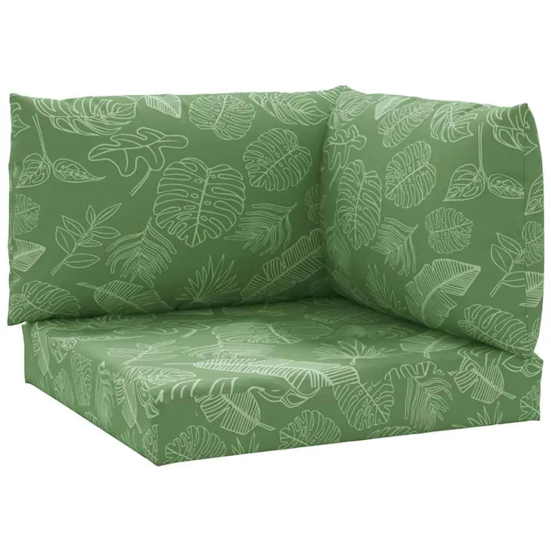 Vidaxl Palettenkissen Set aus 3 Stück mit Blumenmuster in Grün aus Oxford-Stoff - Bild 6