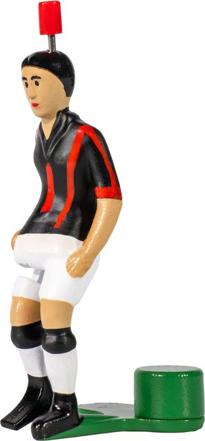 TIPP-KICK Top-Kicker Milan rot-schwarz Metall Zink - Bild 1
