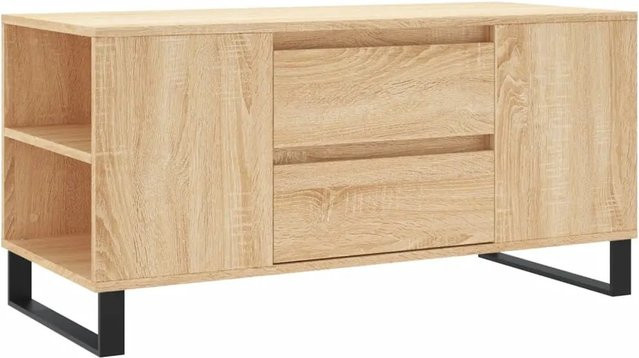 vidaXL Couchtisch modern in Sonoma-Eiche, braun, B/T/H: 102 x 44,5 x 50 cm - Bild 1