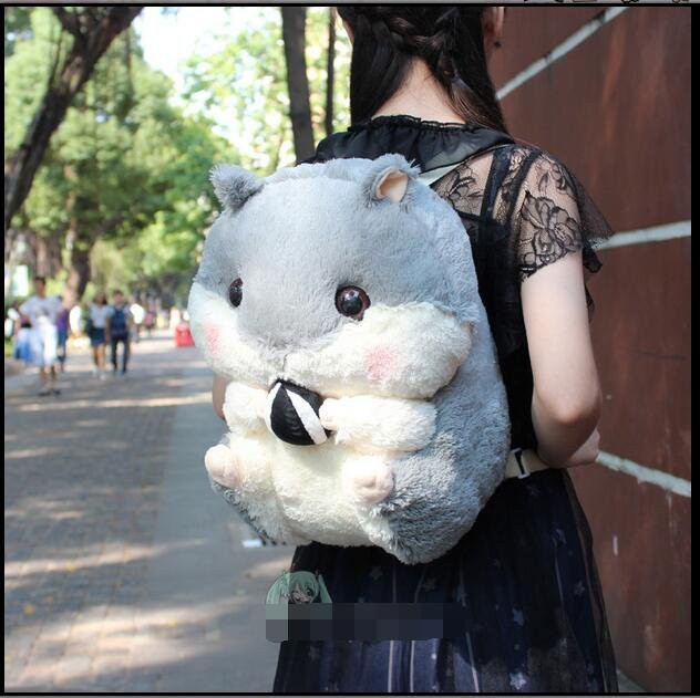 Kidsly 3D Hamster Maus Plüsch Rucksack, Tiere, 1-teiliges Set - Bild 1