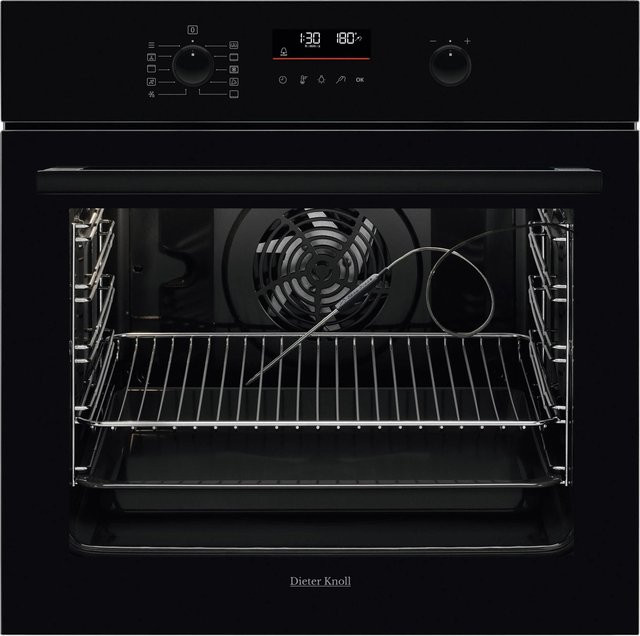 Dieter Knoll Einbaubackofen DKP37903BK in Schwarz mit Pyrolyse und Soft-Close-Tür - Bild 1