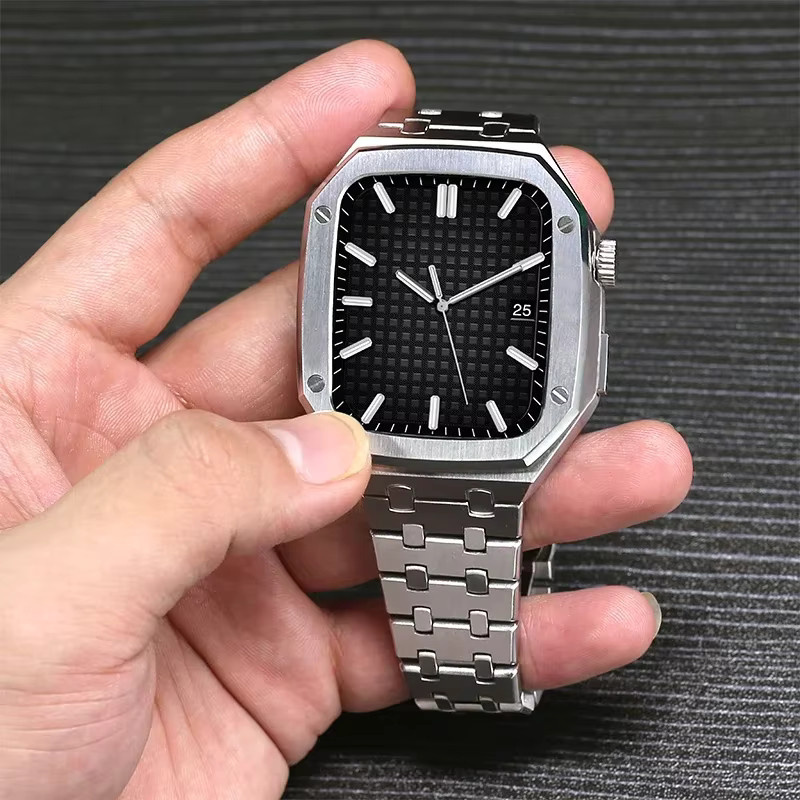 CHIICSMART Uhrenarmband-Set Edelstahl, Metallrahmen, Apple Watch - Bild 2