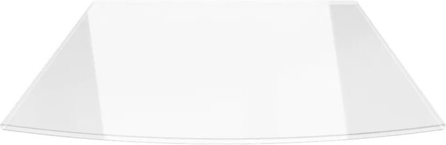 ECOfoxx Funkenschutzplatte aus Glas in Transparent, Segmentbogen, B: 120 cm, T: 100 cm - Bild 1