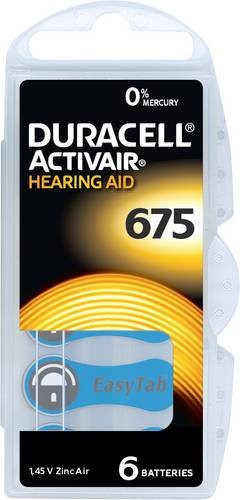 Duracell Hörgerätebatterie ZA675 Activair 675 mit 630 mAh, 6 Stück - Bild 1