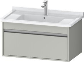Duravit Waschtischunterschrank Ketho in Grau, wandhängend, Breite: 80 cm, Tiefe: 45,5 cm, Höhe: 41 cm - Bild 1