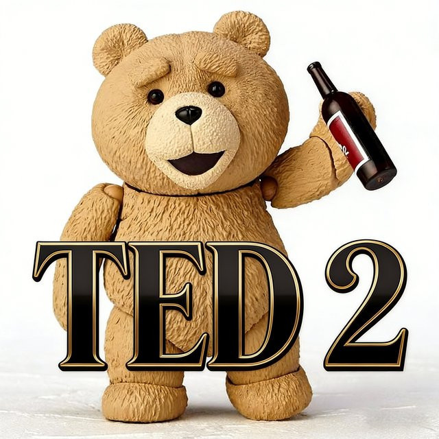 Bandai Ted, Ted Teddybär Action Figur, Einzelfigur, braun, Kunststoff - Bild 1