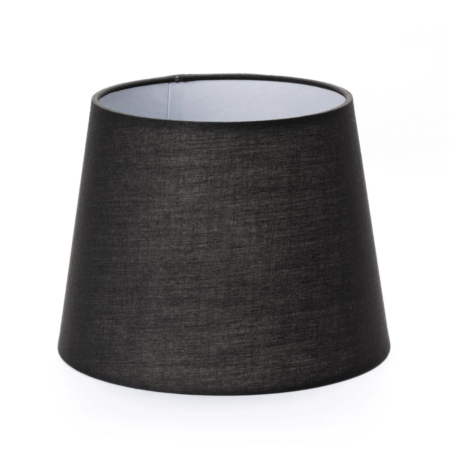 Orion Lightstyle Lampenschirm aus Stoff in Schwarz, Zylinderform, E27, Durchmesser: 24 cm, Höhe: 18 cm - Bild 2