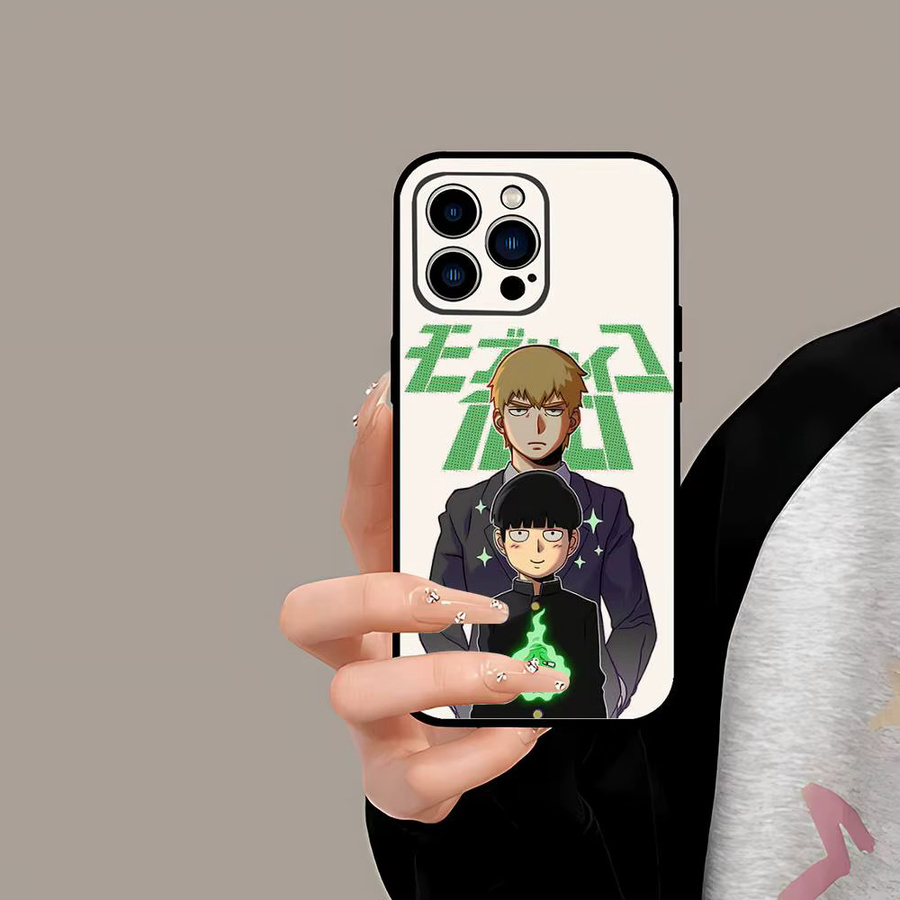Anime Mob Psycho 100 Handyhülle für Apple iPhone 17 16 15 14 13 12 11 Pro Max Plus X XR XS Multicolour - Bild 4