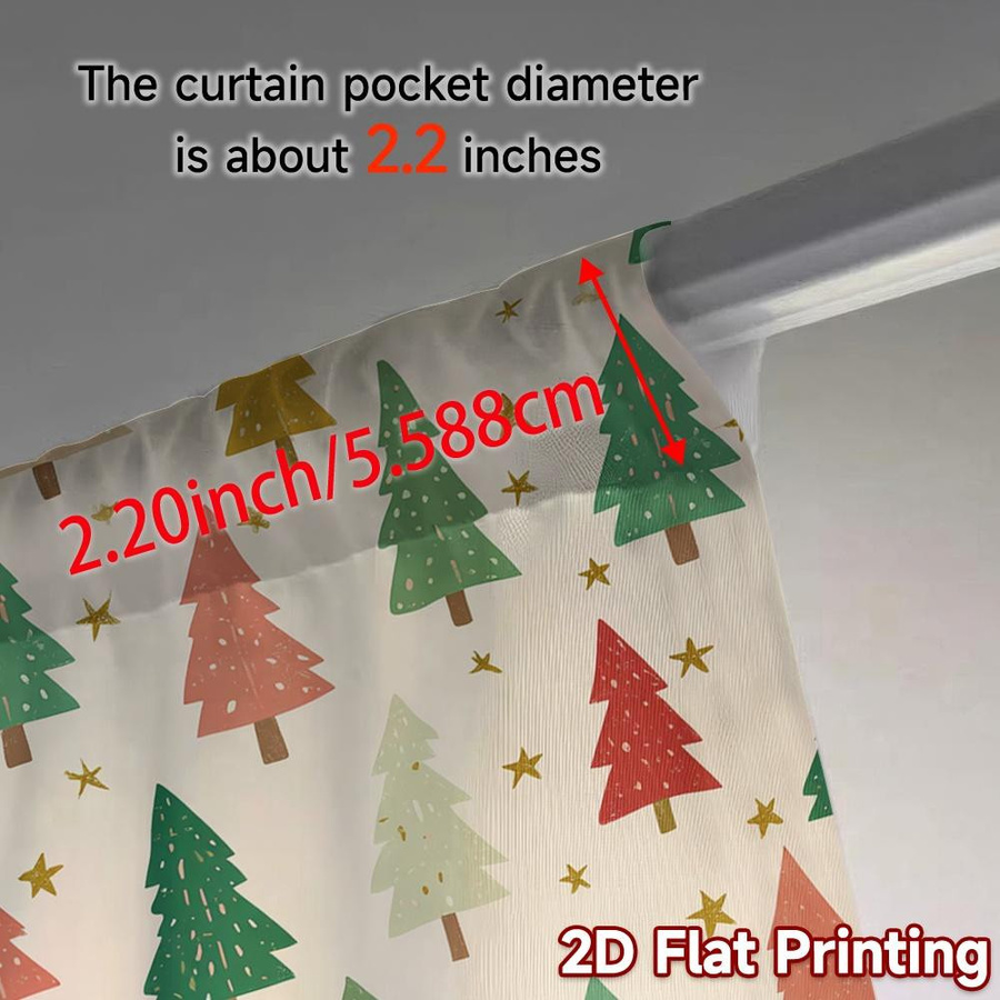 Tonnika Chen Set aus 3 flachen Druck-Jalousien mit Ösenaufhängung aus Polyester, Farbe Immergrün, B: 100 cm, H: 70 cm - Bild 3