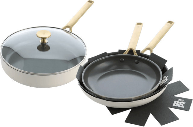 BK Sublime Bratpfannenset bestehend aus zwei Bratpfannen mit 24 cm und 28 cm Durchmesser sowie einer Schmorpfanne mit 28 cm Durchmesser - Bild 1