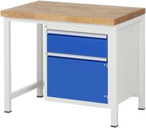 RAU Werkbank Serie 8152A1 mit 1 Schublade und 1 Tür, B/T/H: 100 x 70 x 84 cm - Bild 1