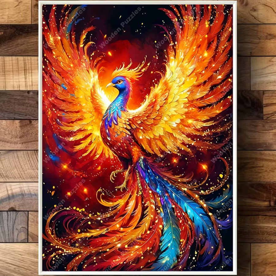 Majestic Phoenix Holzpuzzle, Tiere, Fantasy, Bunt / Mehrfarbig - Bild 4