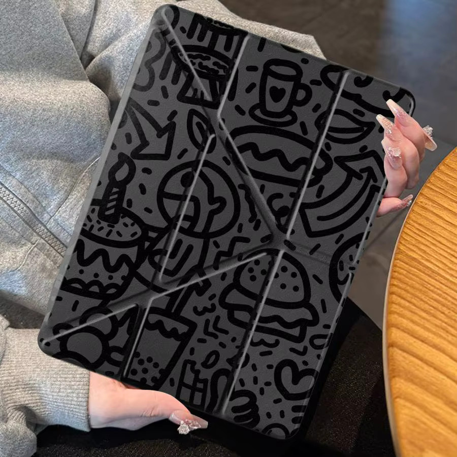 Graffiti Tablet-Hülle für iPad Pro, iPad Air und iPad Mini in Schwarz und Multicolour - Bild 2