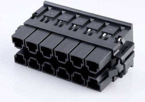 Molex Buchsengehäuse-Kabel Schwarz mit 12 Polen und 10,00 mm Rastermaß - Bild 1