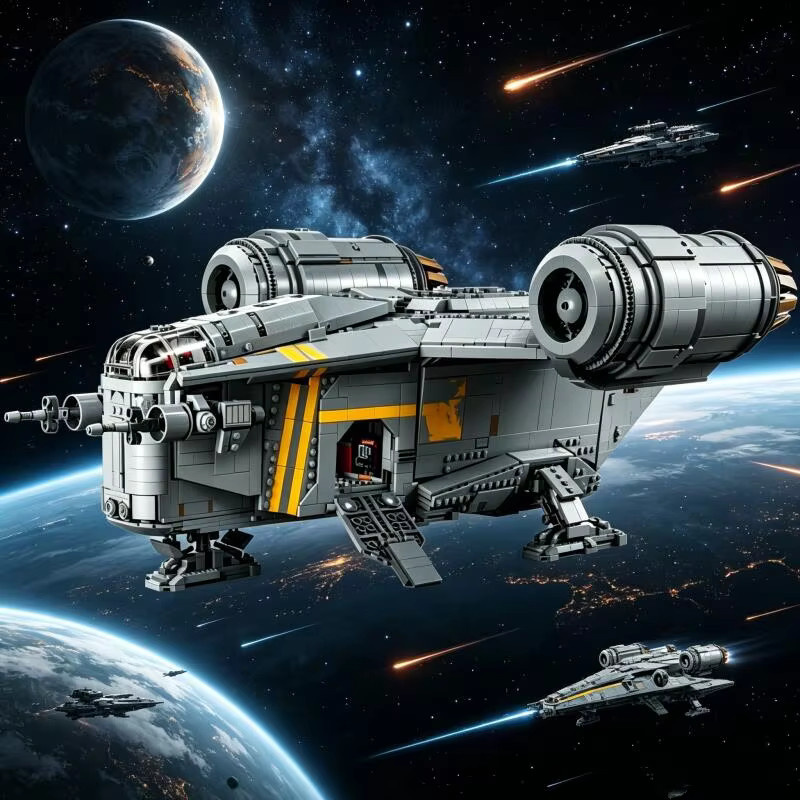 Potdemiel Star Wars Interstellar Conflict Razor Crest, Baustein-Set, 6187 Teile, ab 14 Jahren - Bild 3
