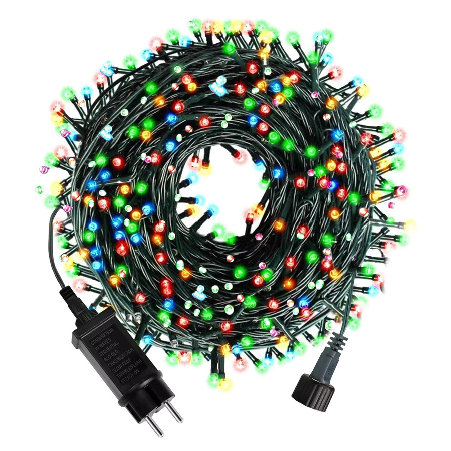 CHNAITEKE RGB LED Lichterkette Outdoor IP65 Wasserdicht, Mehrfarbig, 24V, für Garten, Hochzeit, Party und Weihnachtsdekoration - Bild 3