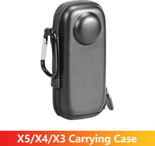 Insta360 Hard Shell Tragetasche mit Karabiner für X3, X4 und X5 Action Kameras in Schwarz - Bild 1