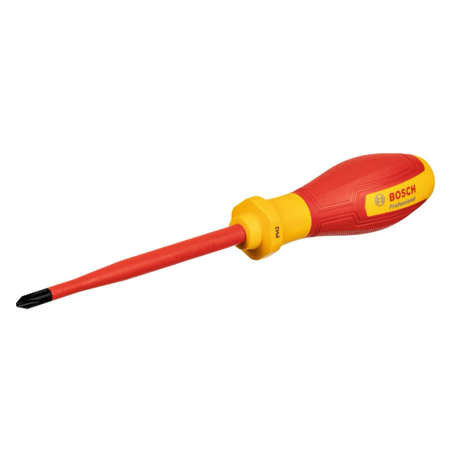 Bosch Pro VDE Schraubendreher PH2 x 125 mm in Rot und Gelb - Bild 1