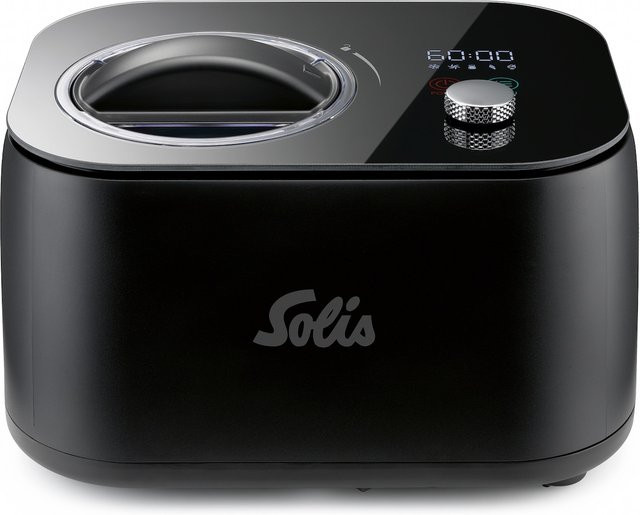 Solis Ice Dream Eismaschine mit Kompressor, 1 Liter Fassungsvermögen, Schwarz mit Digitalanzeige und Timer - Bild 1