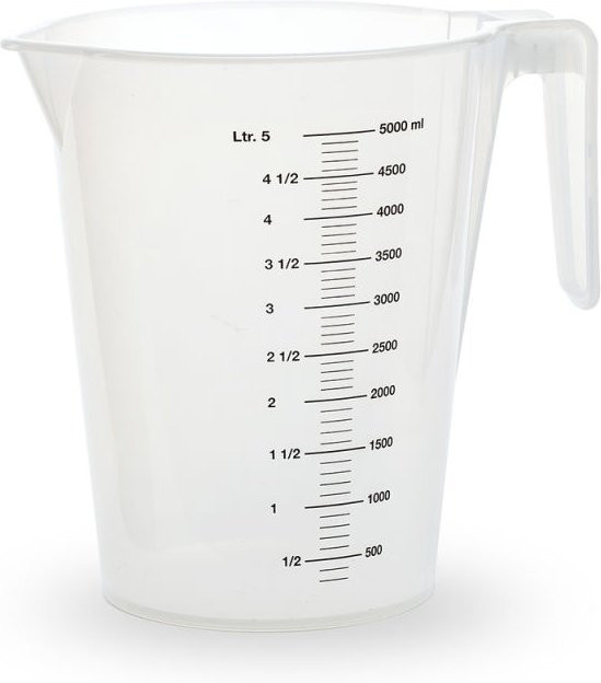 Scaritech Messbecher aus Kunststoff, transparent, 5000 ml, 10er Pack - Bild 1