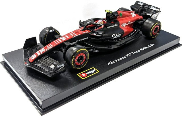 Bburago F1 Alfa Romeo C43 #24 Zhou, Modellauto, Maßstab 1:43, mit Helm - Bild 1