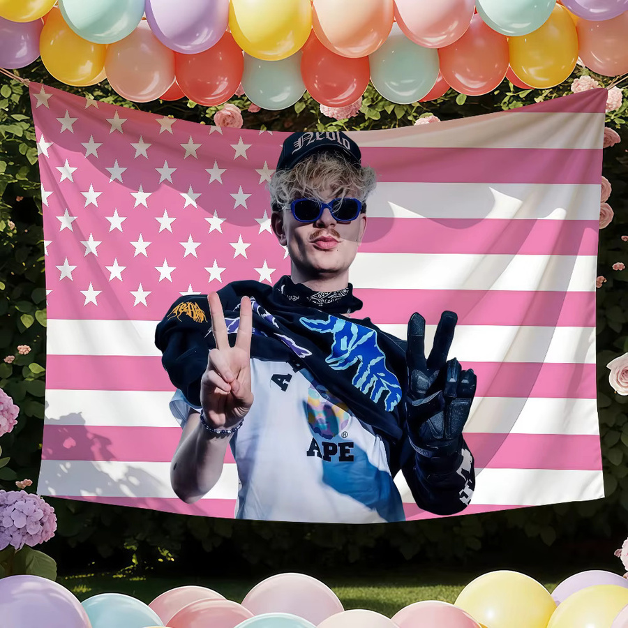 Joost Klein Flagge von Warner Bros. als Wandkunst und Dekoration für Party, Club oder Outdoor, B/H: 60 x 40 cm - Bild 2