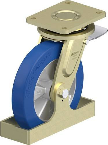 Blickle Lenkrolle LS-ALBS 250K-ST-FS in Blau und Silber mit 250 mm Rad-Durchmesser und einer Tragfähigkeit von max. 850 kg - Bild 1