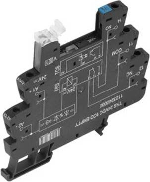 Weidmüller TERMSERIES Relaissockel TRS 48VUC 1CO mit LED-Anzeige, Schwarz - Bild 1