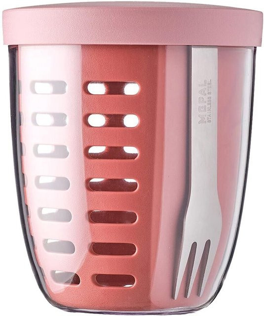Mepal Fruitpot Ellipse Obstbehälter Pink 600 ml - Bild 1