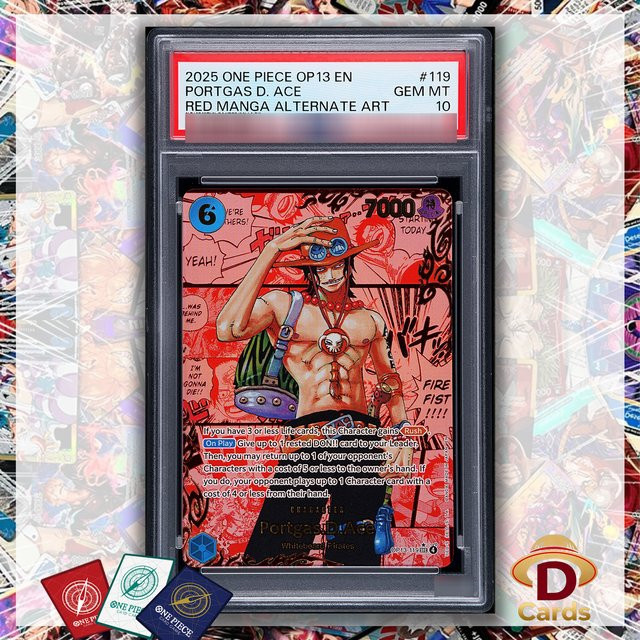 Bandai One Piece Portgas D. Ace Sammelkartenspiel, Rot, Einzelfigur - Bild 1