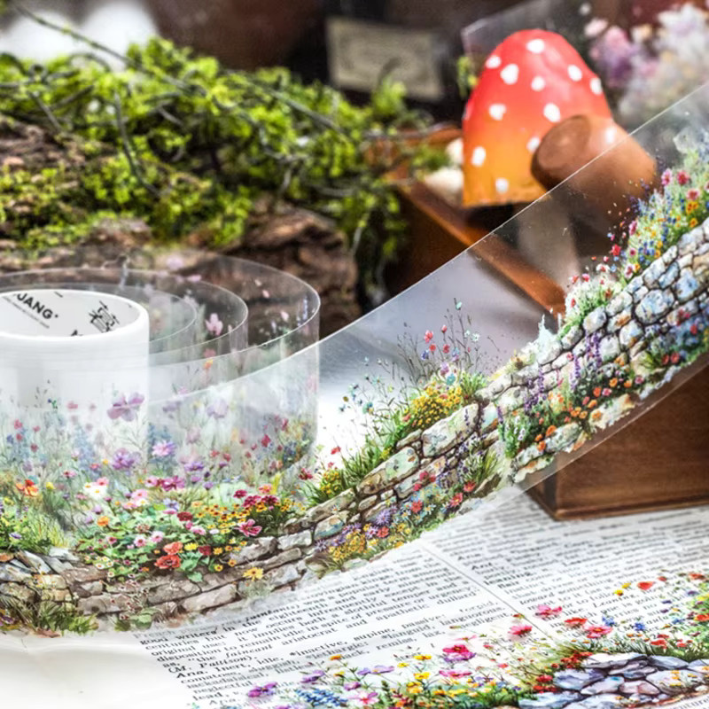 Mr. Paper Washi Tape Greenfield Flower Wall Series, dekorative PET-Klebeband Aufkleber in Multicolour - Bild 2
