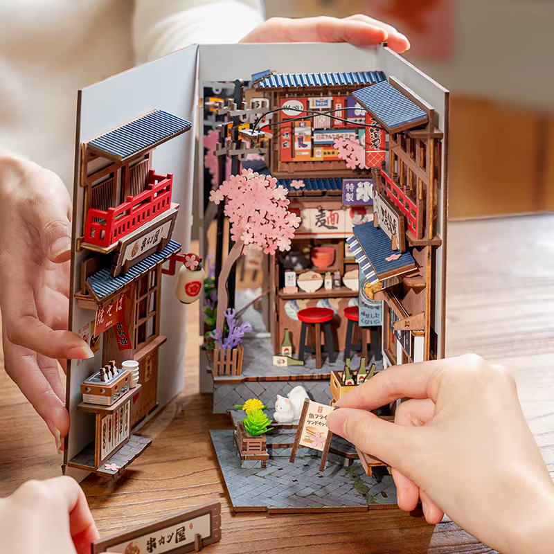 Rolife Sakura Weinlände, DIY Miniatur-Puppenhaus-Set, Holzpuzzle, ab 14 Jahren - Bild 5