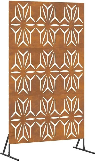 vidaXL Sichtschutz Paravent aus Stahl in Grau, B/T/H: 100 x 50 x 180 cm - Bild 1