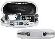 Master Lock Reise-Safe P21347 Dokumentenkassette mit Zahlenschloss und Stahlkabel in Weiß - Bild 3