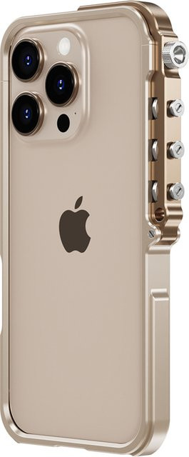 Aluminium Metall Bumper Rahmen Schutzhülle für iPhone 16 15 14 13 Pro Max Plus in Gold - Bild 1