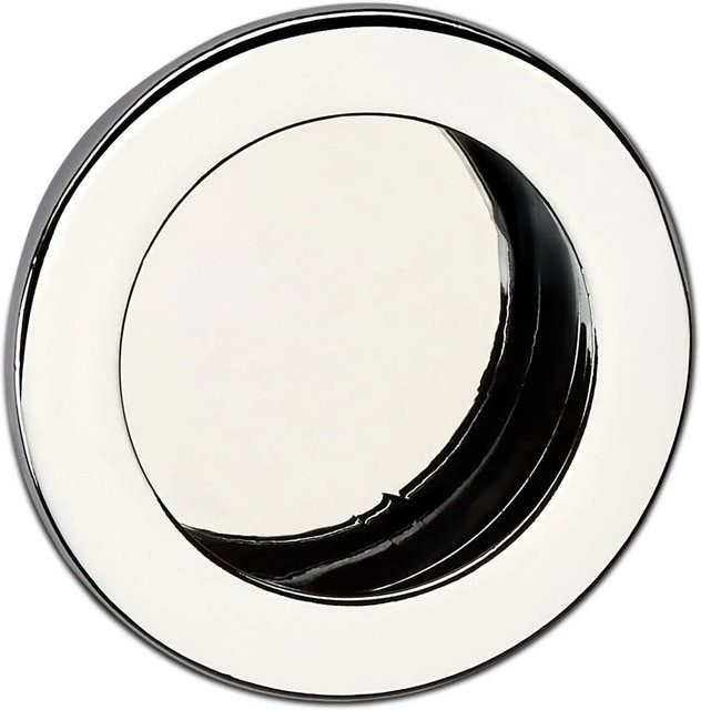 SO-TECH Einlassgriff EL-01 Flush Pull aus Zink, Farbe Silber, poliert, Durchmesser: 40 mm - Bild 1