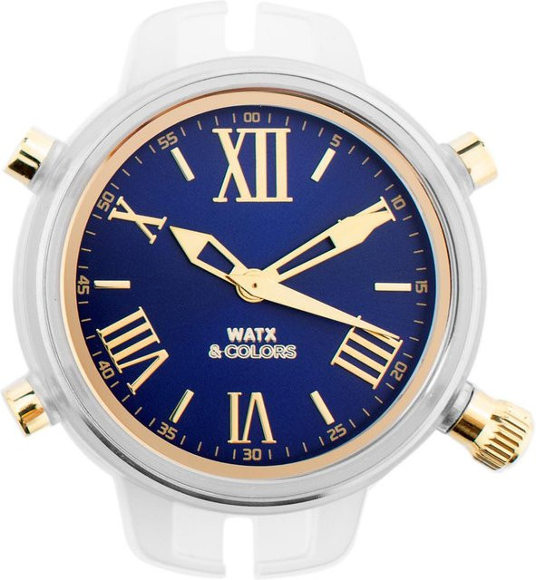 WATXANDCO Armbanduhr, Quarz, Kunststoff, Blau, 43 mm, Damen - Bild 1