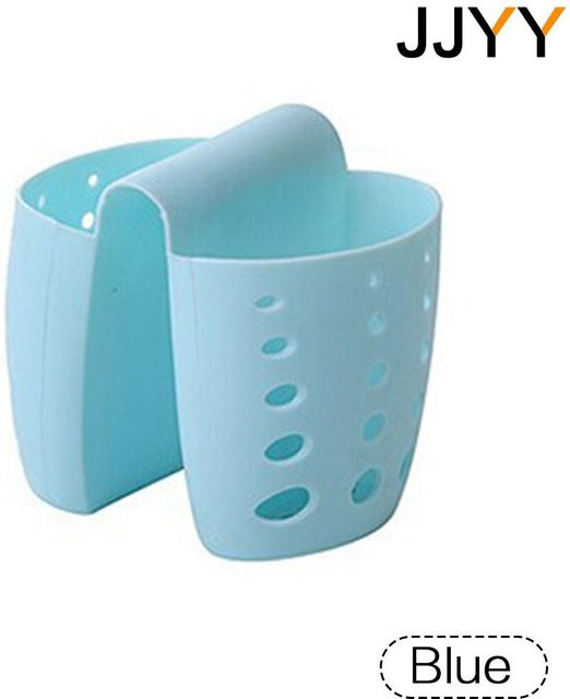 Stonego Doppelter Silikon Schwammhalter und Spülbeckenablage als Aufbewahrungsorganizer für die Küche in Blau, Pink, Grün oder Grau - Bild 1