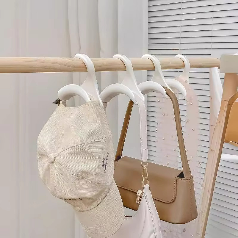 YOCITY Multifunktionaler Taschenhänger Verbindungshaken aus Kunststoff in Weiß, 10 Stück - Bild 2