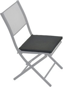 Auflage Samos/Patmos in Grau, B: 39 cm, T: 41 cm, H: 3 cm - Bild 1